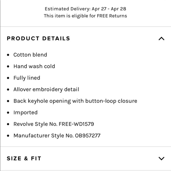 FREE PEOPLE DRESS - Picture 3 of 9